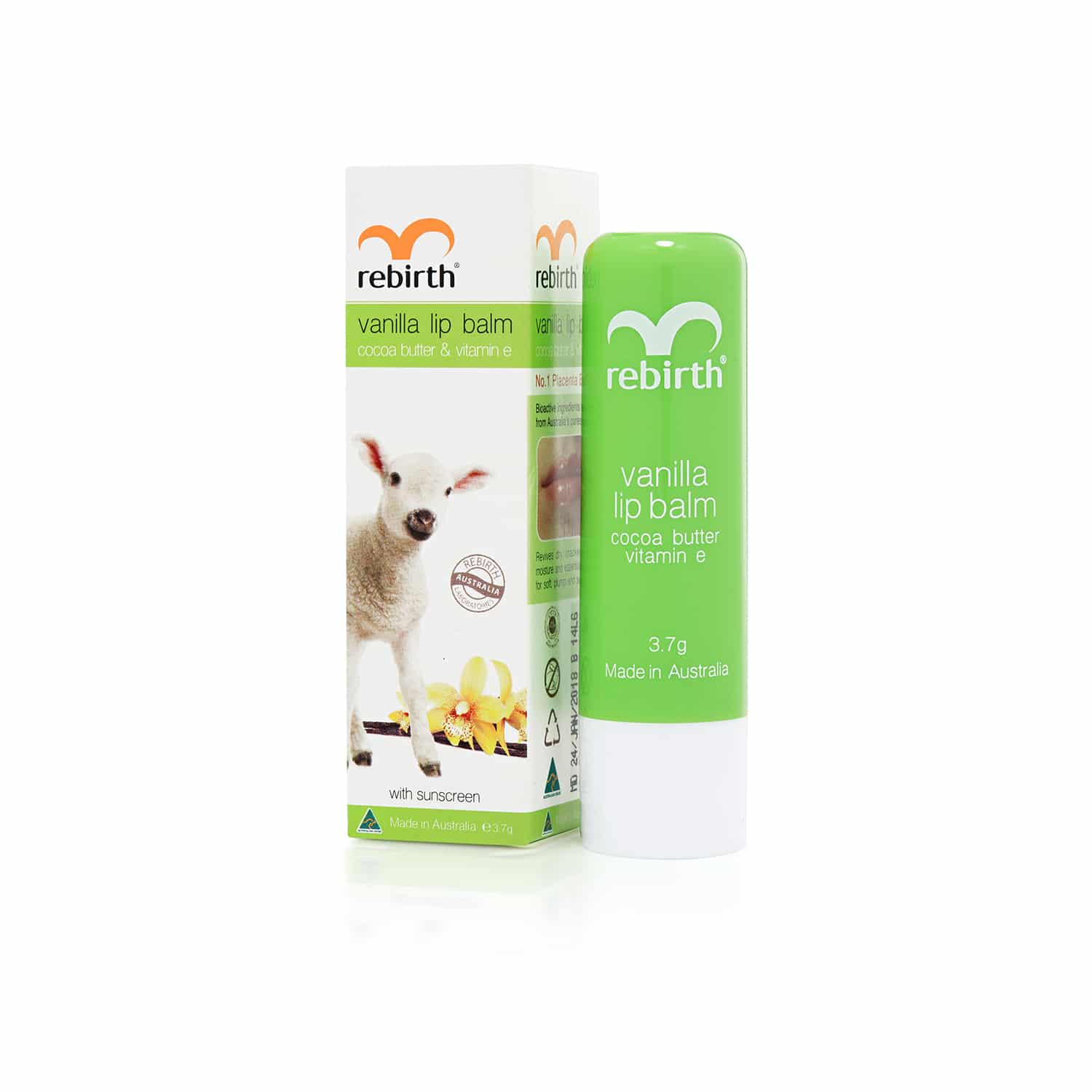 Káº¿t quáº£ hÃ¬nh áº£nh cho rebirth vanilla lip balm